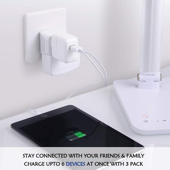 Ceptics US to India Plug Adapter works in Nepal, Maldives, Pakistan, India Power Adapter, Dual USA Input, Grounded Travel Adapter for Indian plug, Perfect for Phones, Laptop Chargers, 3 Pack (CT-10)