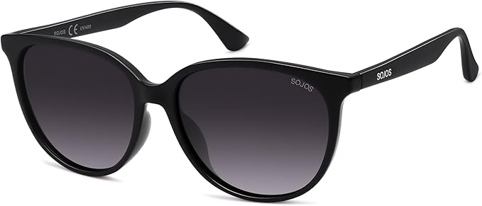 SOJOS Square Polarized Sunglasses for Women Men Vintage Style Larger Fit Shades SJ2642