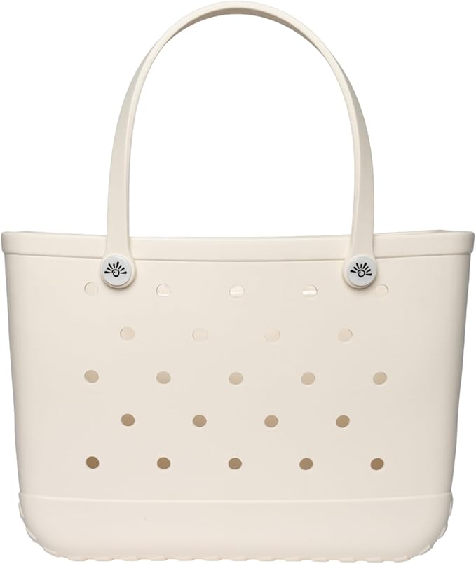 Sunnies Beach Bag - Large Tote Bag for Beach, Pool, & Travel - Lightweight, Waterproof, & Easy-to-Clean - Stylish Summer Bag