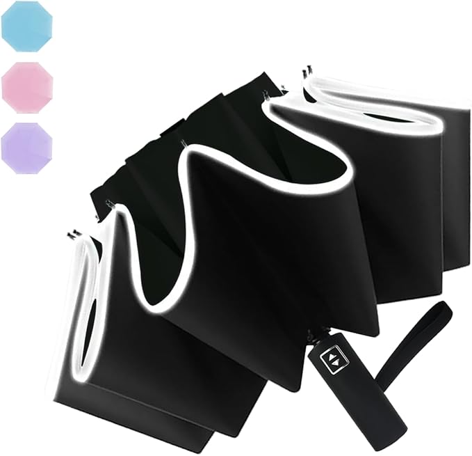 Automatic Umbrella Windproof Lightweight Strong Compact UV Protection Rain Travel Umbrellas Collapsible Backpack Umbrella Suit For Adult