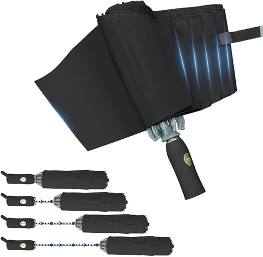 TOPSAIL 45in Truley Compact Folding Umbrella for Travel, Effortless & Safe Collapse, Portable & Sturdy Windproof Inverted Umbrellas for Rain