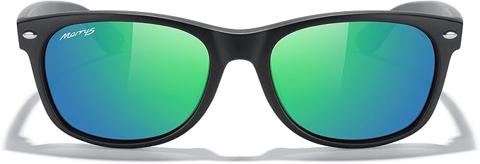 MERRY'S Polarized Unisex Shades Sunglasses for Men and Women Vintage Polarized Sun Glasses Mirror Lens