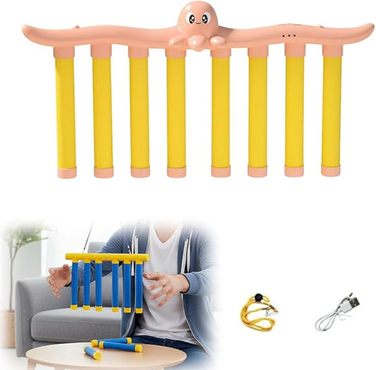 Reflective Drop Stick Challenge Game, 2026 New Hand Eye Coordination Reflex Training Toy, 3 Adjustable Speed Modes, Catching Sticks Game for All Ages (Pink)