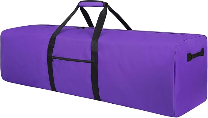 Urbanstand 48 Inch Travel Duffle Bag Extra Large Sport Equipment Duffel Bags with 2-way Lockable Zippers, Purple