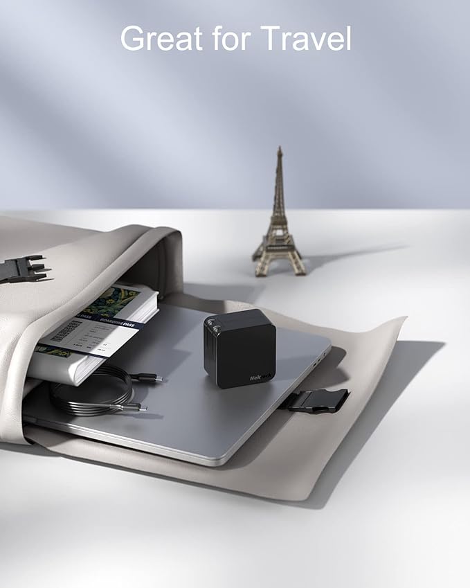 65W USB-C Charger, Nekteck Fast Charging for MacBook Air/Pro, Single-Port PD Laptop Charger with GaN II Technology, Compact & Stable Fast Charging