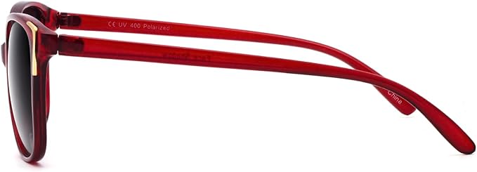Face Shadow Polarized Sunglasses for Women, Cat Eye Sunglasses for Small Face Ladies Ultralight UV400 Protection