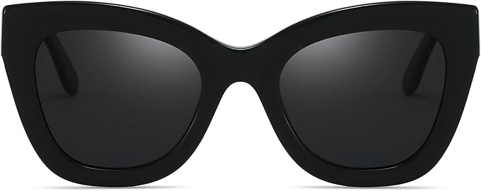 ZENOTTIC Retro Polarized Sunglasses Women - Oversized Cat Eye Trendy Glasses UV Protection - for Beach,Hiking,Party ZS6243