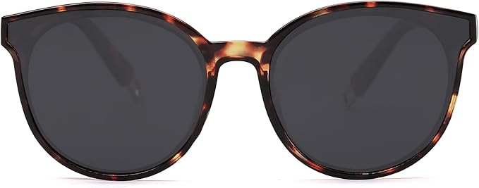 SOJOS Fashion Round Sunglasses for Women Men Oversized Vintage Shades SJ2057