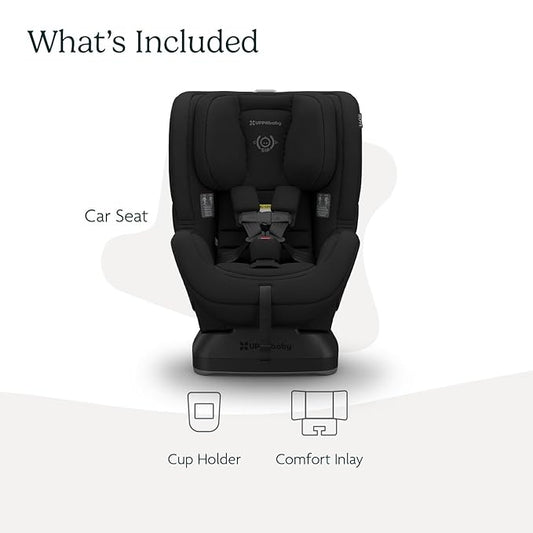 UPPAbaby Rove Convertible Car Seat - 2-in-1 Rear + Forward Facing - Quick + Secure 3-Step Install - Intuitive Safety Technology + Comfort Features - Cup Holder Included - Jake (Black Mélange)