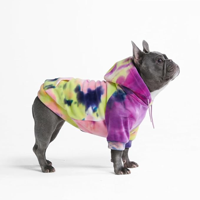 Spark Paws Dog Hoodie – Premium Dog Sweater for Small, Medium, and Large Dogs | Warm Outfits for French Bulldogs, Pitbull, Puppy, Winter Jacket Alternative - Berry Lemonade - XL