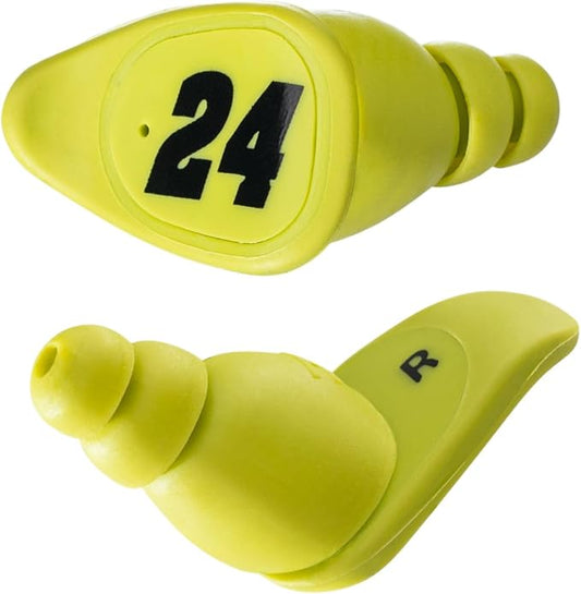 Hendrick Motorsport Car 24 Ear Plugs – High-Fidelity Reusable Noise Reduction Ear Plugs for Racing – Comfortable Durable Hearing Protection – Preserves Clear Sound with Multiple Ear Tips