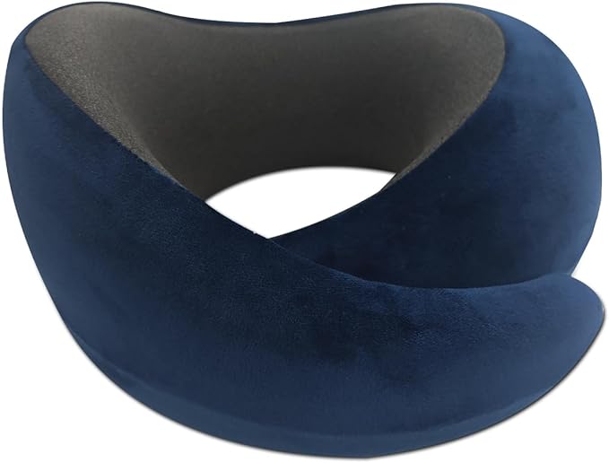 Snail Flexible Neck Pillow, Airplane Travel Pillow, Premium Memory Foam Travel Pillow, 360° Ergonomic Design, Asymmetrical Sides, Suitable for Office, Automotive, Washable Pillowcase