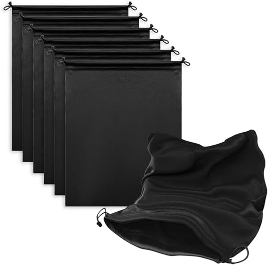 Microfiber Drawstring Bags, Multi-Size Soft Protective Pouches for Shoes, Ski Goggles, Sunglasses, Handbags & Camera Lenses