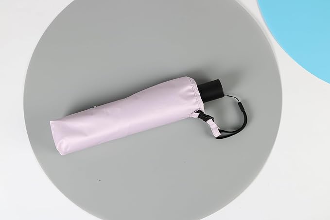Outdoor Sun Automatic Folding Safe Shaft Umbrella - Repel Double Layered Windproof Travel Compact Umbrella for Rain