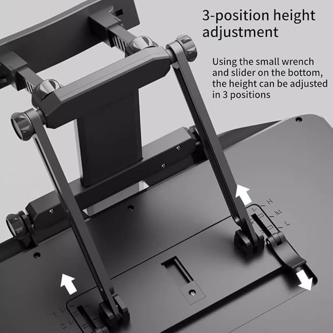 KDENMX Folding Car Back Seat Table with Phone Holder, Multi-Functional Car Seat Tray for Eating, Work, Study, Road Trip Essentials