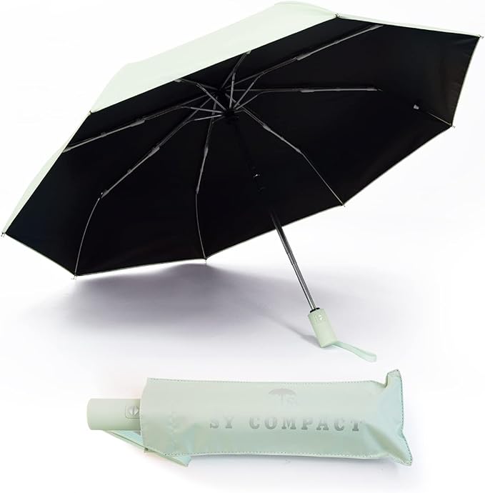 SY COMPACT Umbrella Automatic Travel Waterproof Light Folding Umbrellas Easy Carry for Women and Men