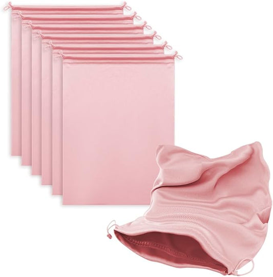 Microfiber Drawstring Bags, Multi-Size Soft Protective Pouches for Shoes, Ski Goggles, Sunglasses, Handbags & Camera Lenses