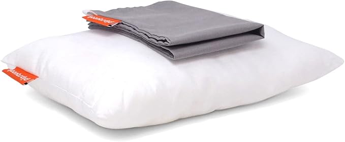 Pipsqueak Pillow - Small, Mini, Tiny - 11 x 7 in - Perfect for Travel, Cars, Airplanes, Camping, Dogs, Toddlers, Kids, Lumbar, Knees and Neck - Ages 2 Yrs and Up