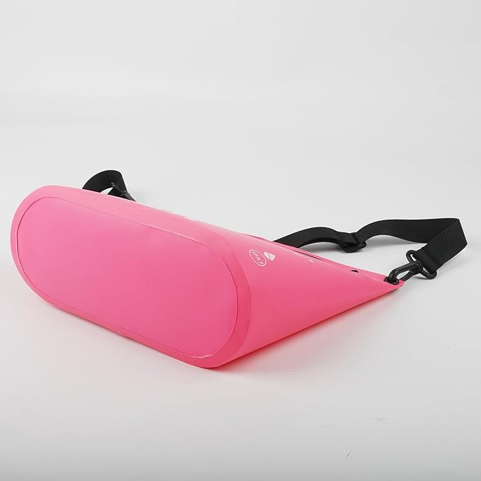 IPX7 Waterproof Dry Bag 2.5L Floating PVC Dry Sack with Waterproof Zipper Shoulder Strap for Kayaking Swimming Beach Travel Boating Camping Hiking Canoeing Paddleboarding Water Sports (pink)