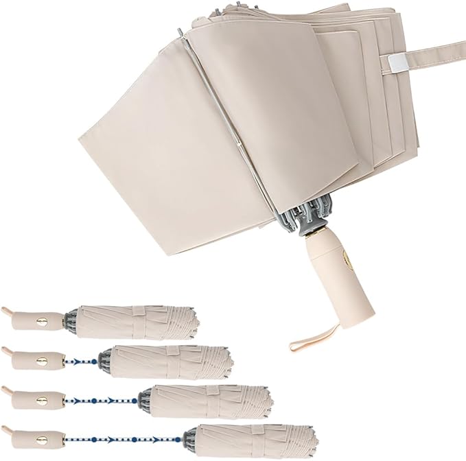 TOPSAIL 45in Truley Compact Folding Umbrella for Travel, Effortless & Safe Collapse, Portable & Sturdy Windproof Inverted Umbrellas for Rain