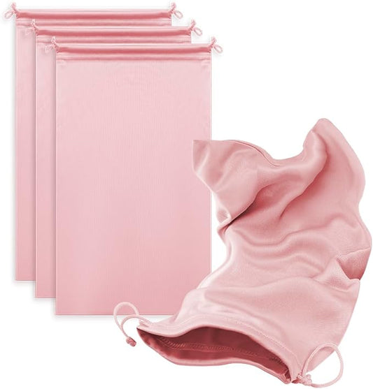 Microfiber Drawstring Bags, Multi-Size Soft Protective Pouches for Shoes, Ski Goggles, Sunglasses, Handbags & Camera Lenses