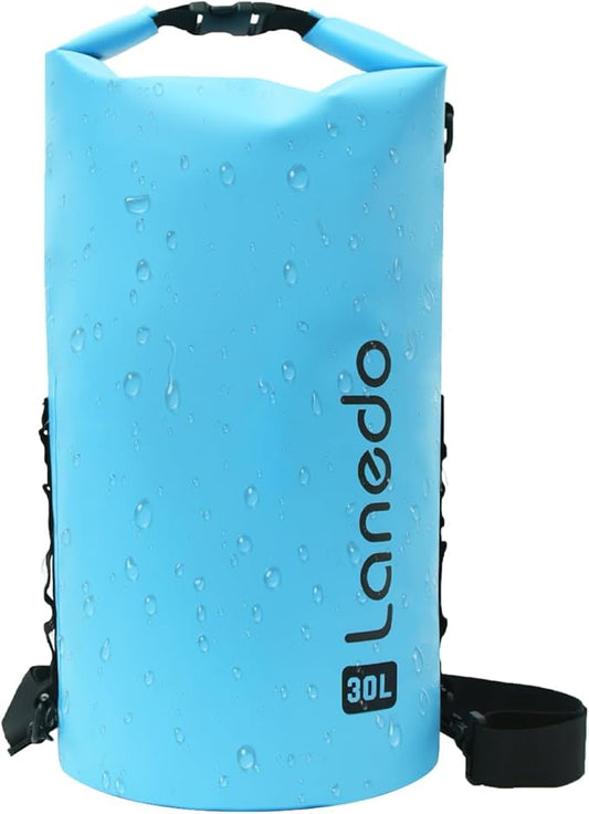 20L/30L Dry Bag Large Waterproof Bag Roll-Top Heavy Duty Fishing Duffel Bag with Durable Straps for Kayaking Paddle boarding Boating Rafting Fishing