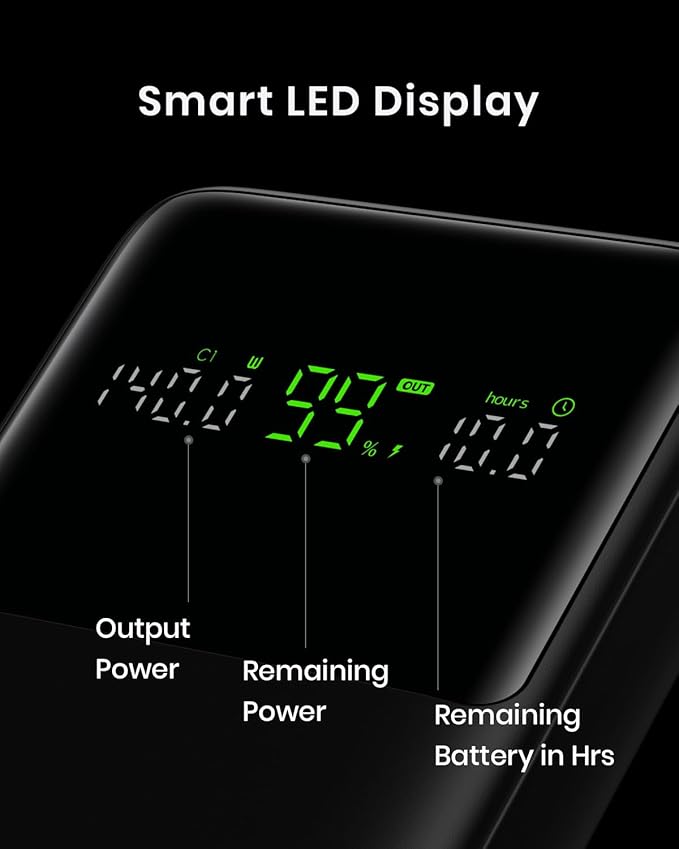 INIU 27000mAh Power Bank, High Capacity 140W Laptop Portable Charger, USB C Tablet Powerbank, Digital Display Phone Charge for iPhone 17 16, Samsung, iPad, MacBook, Camping, Outdoor, Emergency etc