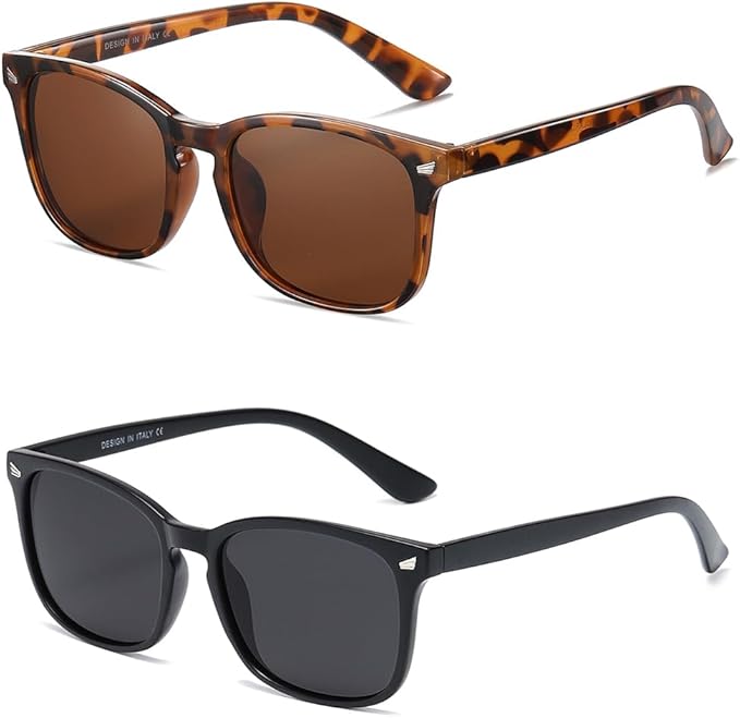 DUSHINE Polarized Sunglasses for Women Classic Retro Style UV400 Protection