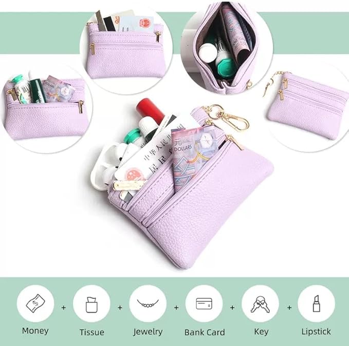 Crossbody Body Phone Holder for Women, New Phone Strap with Zippered Pouch, Adjustable Crossbody Strap (Lavender)