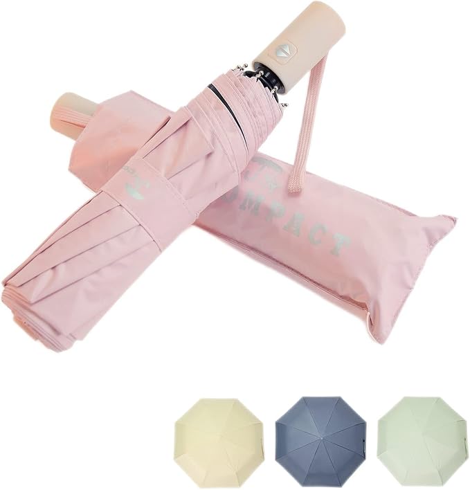 SY COMPACT Umbrella Automatic Travel Waterproof Light Folding Umbrellas Easy Carry for Women and Men