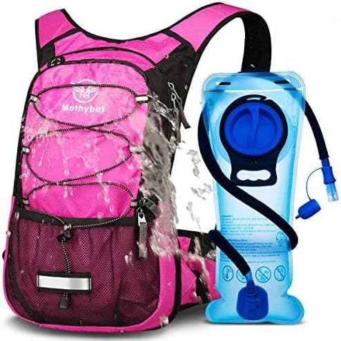 Hydration Pack, Insulated Hydration Backpack with 2L BPA Free Water Bladder and Storage, Hiking Backpack for Men, Women, Kids for Running, Cycling, Camping - Keep Liquid Cool up to 5 Hours