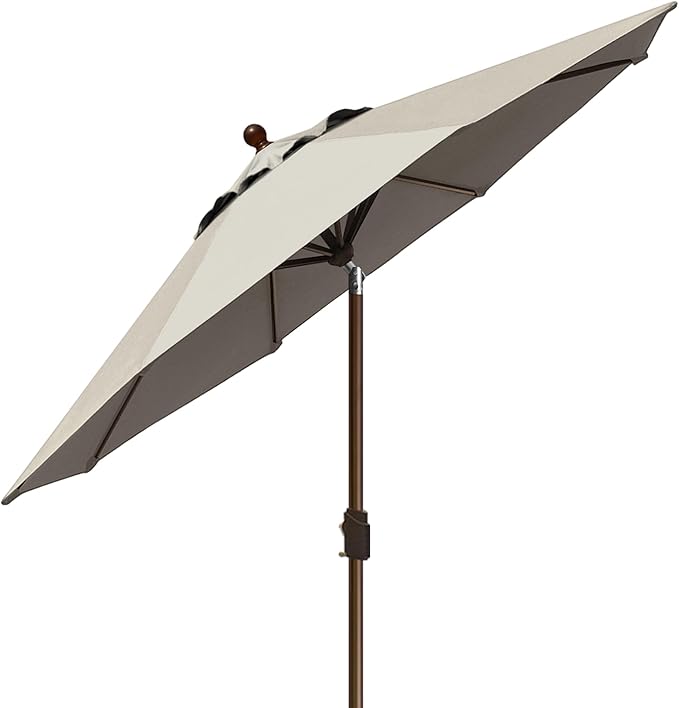 EliteShade USA 10-Year-Non-Fading 9Ft Market Umbrella Patio Umbrella Outdoor Table Umbrella with Ventilation, Antique Beige