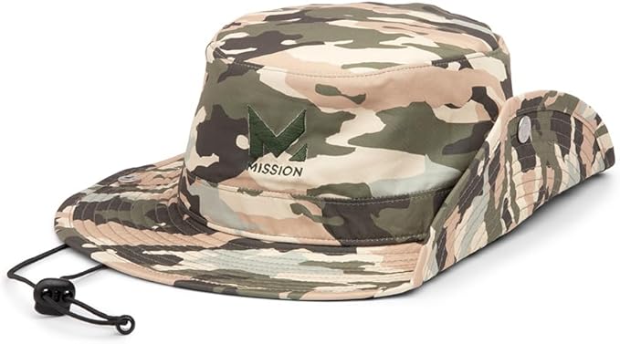 MISSION Cooling Bucket Hat - Unisex Wide-Brim Hat for Men & Women - Lightweight, Foldable & Durable - Cools Up to 2 Hours
