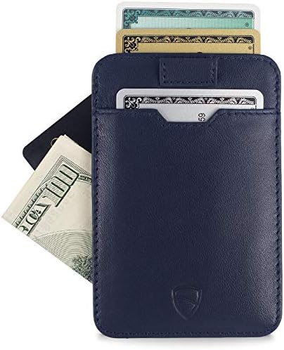 Vaultskin CHELSEA Mens RFID Blocking Slim Leather Card Wallet - Minimalist Front Pocket Cardholder