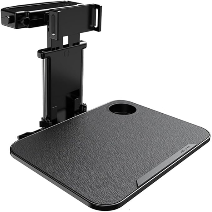 Vpswekans Car Table Multifunctional Folding Desk, Seat Back Laptop Desk and Food Tray for Car Travel, Car Seat Back Portable Tray with Tablet Holder or Mobile Phone Holder(B)