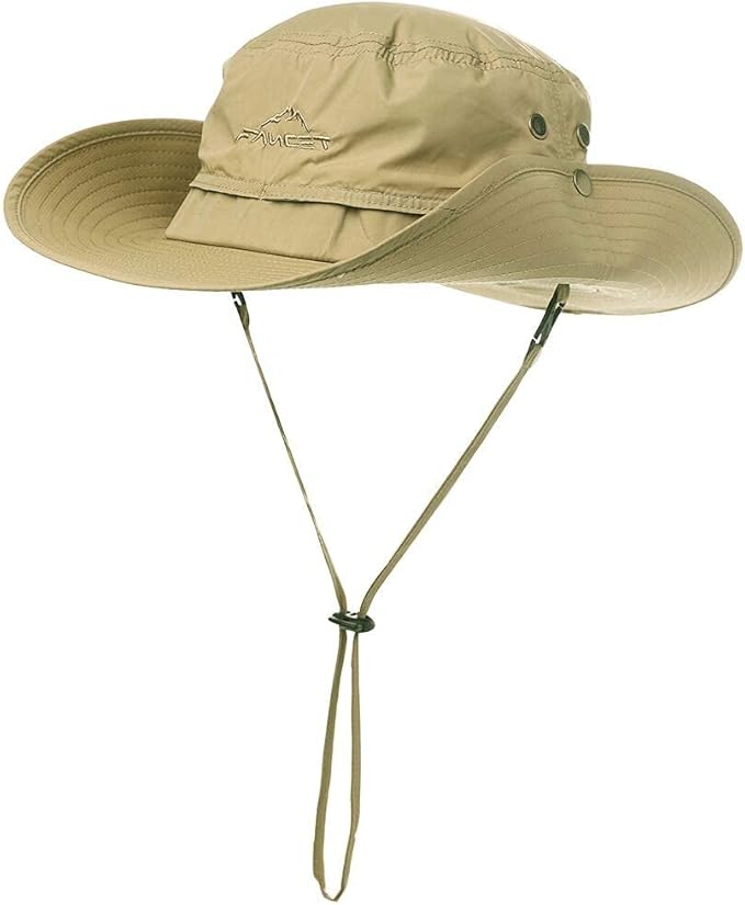Oversize XL XXL Large Wide Brim Waterproof UPF 50+ Bucket Sun Summer Travel Fishing Hiking Fisherman Hat Detachable Chin