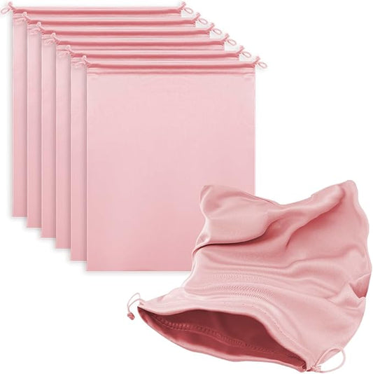 Microfiber Drawstring Bags, Multi-Size Soft Protective Pouches for Shoes, Ski Goggles, Sunglasses, Handbags & Camera Lenses