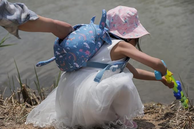 CFX Toddler Backpack Leash, Anti Lost Leash with Safety Handle, Attractive Toddler Leashes(Cow)