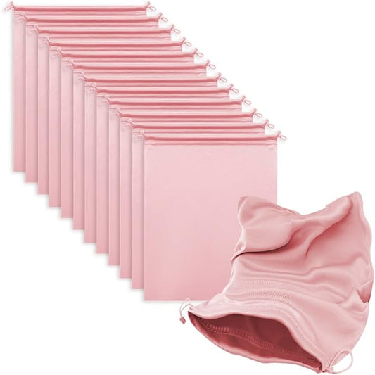 Microfiber Drawstring Bags, Multi-Size Soft Protective Pouches for Shoes, Ski Goggles, Sunglasses, Handbags & Camera Lenses