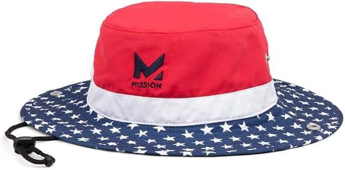MISSION Cooling Bucket Hat - Unisex Wide-Brim Hat for Men & Women - Lightweight, Foldable & Durable - Cools Up to 2 Hours