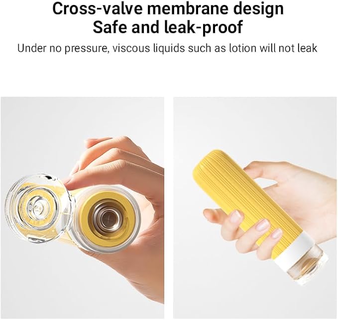 8-Piece Leakproof Travel Bottles and Jars Set – 4 Silicone Bottles + 4 Cream Jars with Clear Zipper Bag – TSA Approved Toiletry Containers – BPA-Free (Bright Colors)