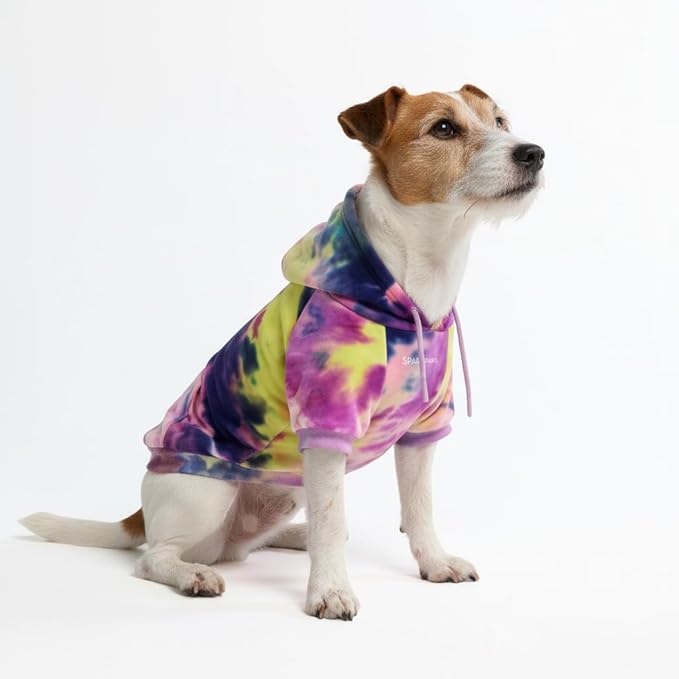 Spark Paws Dog Hoodie – Premium Dog Sweater for Small, Medium, and Large Dogs | Warm Outfits for French Bulldogs, Pitbull, Puppy, Winter Jacket Alternative - Berry Lemonade - L
