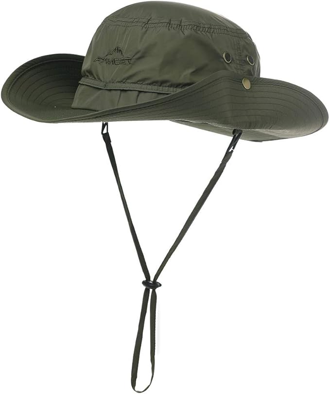 Oversize XL XXL Large Wide Brim Waterproof UPF 50+ Bucket Sun Summer Travel Fishing Hiking Fisherman Hat Detachable Chin