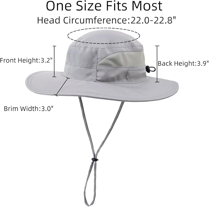 Connectyle Women's UPF 50+ Sun Hat UV Protection Wide Brim Bucket Hat Summer Beach Hats Fishing Hiking Outdoor Safari Hats