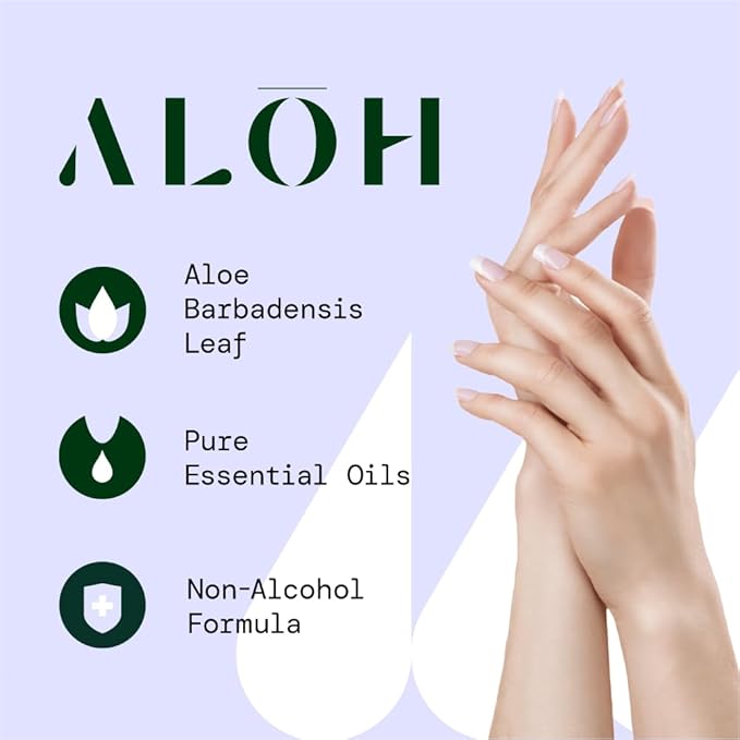 ALŌH Skin - Softening Sanitizing Hand Wipes – Sweet Orange Bergamot - 4 Boxes of 20 Individually Wrapped Wipes (80 wipes)