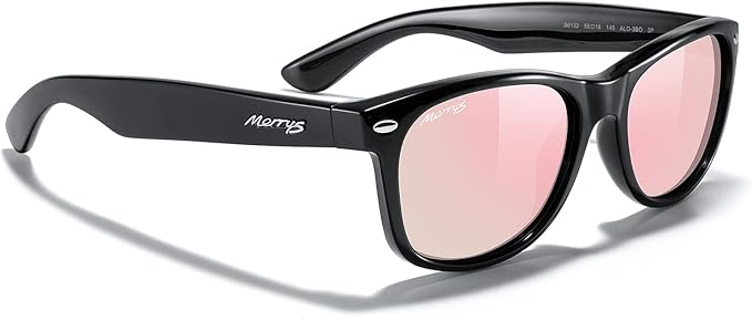 MERRY'S Polarized Unisex Shades Sunglasses for Men and Women Vintage Polarized Sun Glasses Mirror Lens