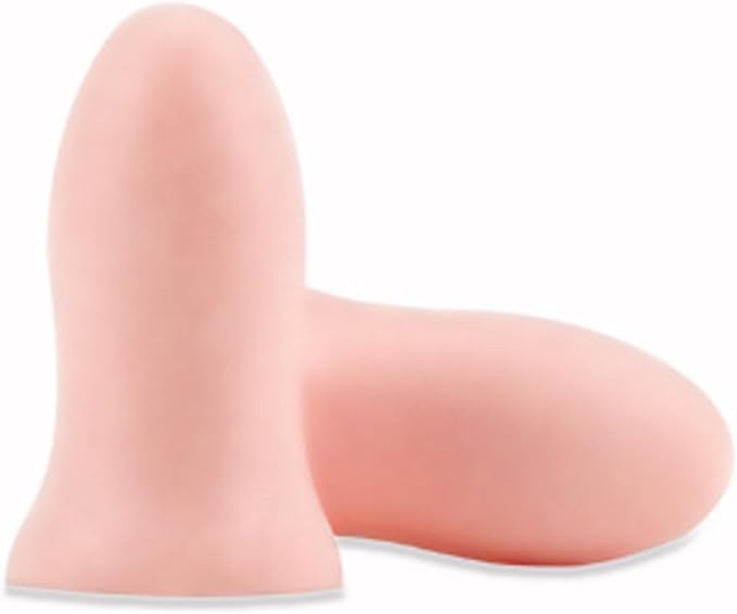 Fan Wu Soft Foam Earplugs 50 Pair,32dB Highest NRR for Noise Reduction,Safety Hearing Protection Ear Plugs Contoured for Comfort Slow Rebound,Tapón para el oído,Slim Waist (Pink, Small)
