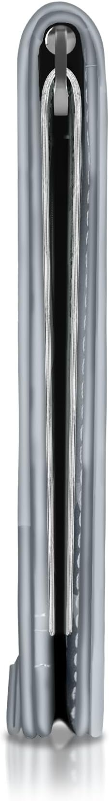 Kings Loot Money Clip Slim Minimalist Wallet for Men – RFID Blocking Leather Design with Money Clip – Front Pocket Bifold Holds 12 Cards – Stylish & Compact Wallets (Camo White)