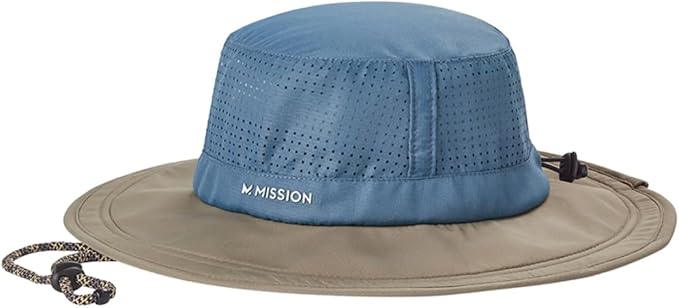 MISSION Cooling UPF Boonie Hat - Unisex Sun Hat for Hiking, Beach & Fishing - Sweat & Water Activated Technology