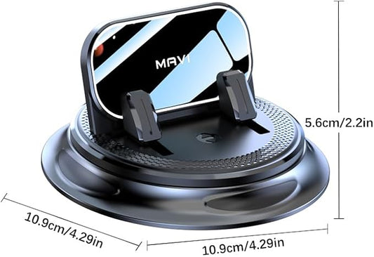 Holidaydeer 360° Rotatable,Car Phone Holder Mount,Silicone Phone Mount for Car Dashboard, Hands Free Cell Phone Holder Car Compatible with iPhone 16 15 14 13 12 Pro Max All Smartphones